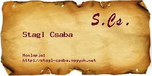 Stagl Csaba névjegykártya